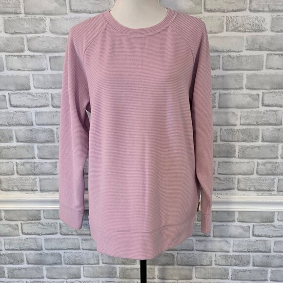 Gerry Sweater ZeroXposur Barcelona Ottoman Crewneck Pullover Pink NEW Cozy Lg - Picture 8 of 8